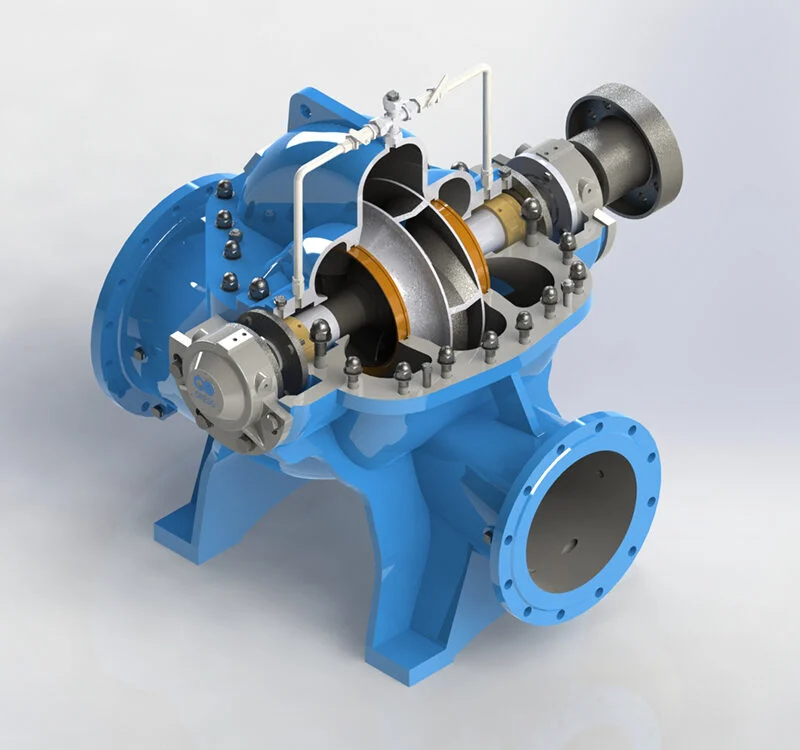 горизонтальные насосы двустороннего входа 1 Split Case Double Suction Pump (cps Cpsv) Design